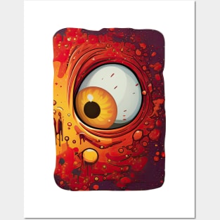 Funny Monster Face Posters and Art